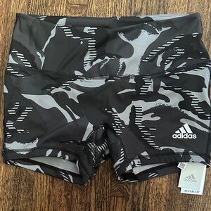 Adidas Women's Athletic Shorts in Black and Gray